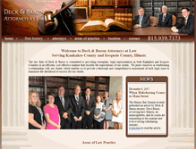 Tablet Screenshot of deckandbaronlaw.com
